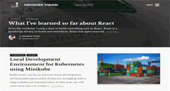 Desktop Screenshot of abhishek-tiwari.com