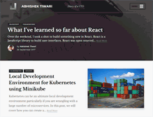 Tablet Screenshot of abhishek-tiwari.com